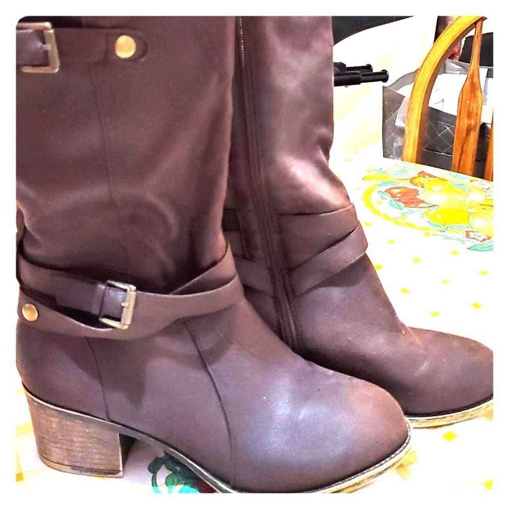 Brown Boots Womens Size 11W